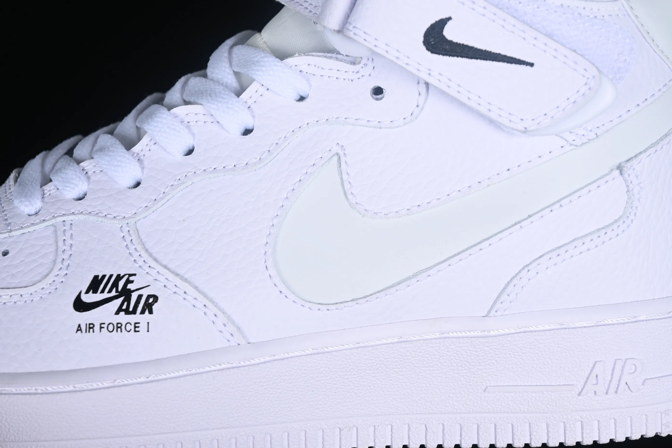 All categories Nk Air Force 1 Air Force series Nk Air Force 1 Mid Air Force mid-top Nk Air Force 1 Mid Premium All-white color Air Force One mid-top casual sneakers CU3088-606